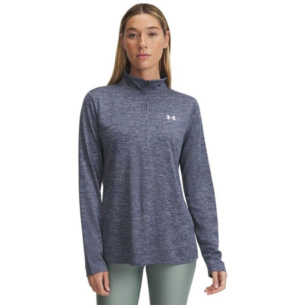 Under Armour Womens/Ladies Tech Zip Neck Top / Gray